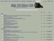 Tablet Screenshot of forums.ninja250.org